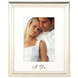  Malden Wedding I Do Matted 2 Tone Bead Picture Frame