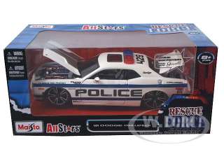 2008 DODGE CHALLENGER SRT10 POLICE CAR WHITE 1:24  