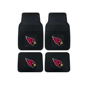  Front and Rear All Weather Floor Mats   Arizona Cardinals: Automotive