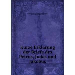    Benno Bruno BrÃ¼ckner Wilhelm Martin Leberecht De Wette  Books