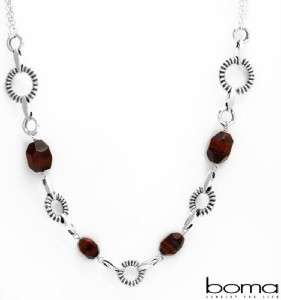 BOMA Tigers Eye Sterling Silver Necklace Retails $435  