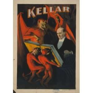   c1894 poster Kellar Cin. ; N.Y.  Strobridge Lith. Co