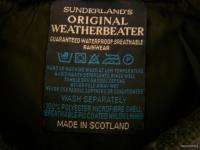 SUNDERLAND OF SCOTLAND Black Gray Mens Pullover Rainwear Size M 