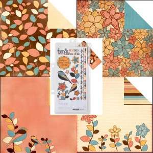 10pc New KaiserCraft PAPER BLOOMS Bonjour Scrapbook Flowers  