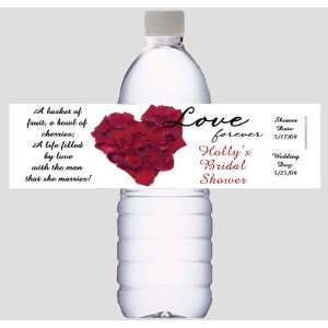 Bridal Shower Water Bottle Labels for Party Favors or decorations 