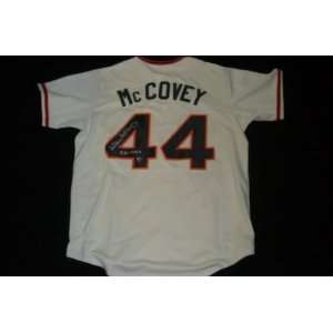  Autographed Willie McCovey Jersey   521 Hrs Auth Msa 