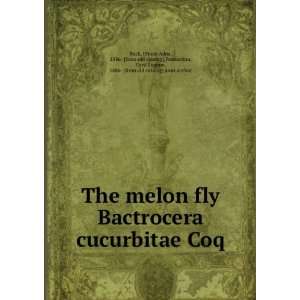  The melon fly Bactrocera cucurbitae Coq. Ernest Adna 