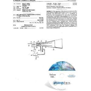  NEW Patent CD for BROADBAND MULTIMODE HORN ANTENNA 