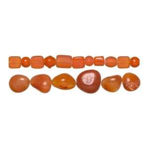  44g/1.55oz Gemstone/glass Orange   Jewelry Basics Gemstone 