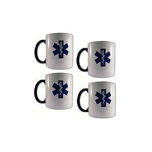 Star of Life 4 Pack Mug Set (Blue) 