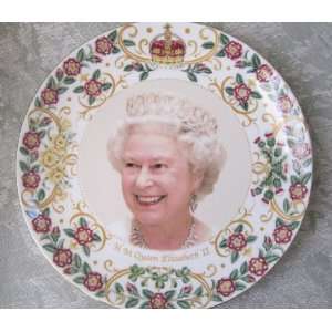 Queen Elizabeth Diamond Jubilee Plates   Set of 2:  Home 