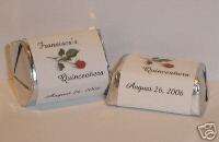 Quinceanera Sweet 15 Wrapper Favors party decorations  