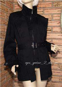   BREASTED BUTTON FRONT & ZIP TRENCH COAT VERSATILE WEAR PEA COAT JACKET