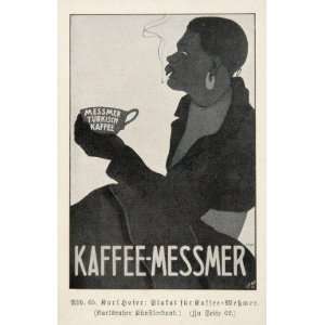   Art Nouveau Kaffee Messmer Coffee   Original Print