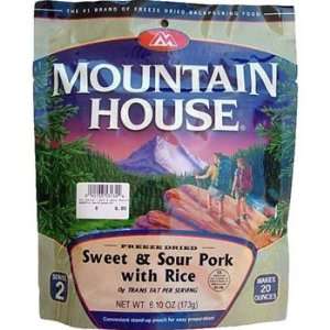  Mountain House Sweet & Sour Pork w/ Rice   2 Serving 