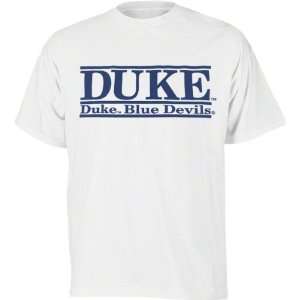   Blue Devils White The Bar T Shirt from The Game: Sports & Outdoors