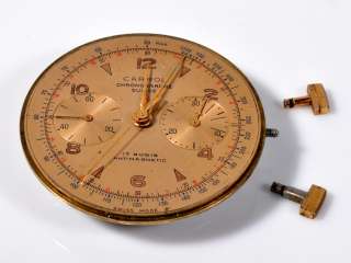 Vintage Carol Chronograph Antimagnetic Manuel Winding Movement Watch 