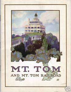 Beautiful 1912 Mt. Tom & Railroad Art Nouveau brochure  