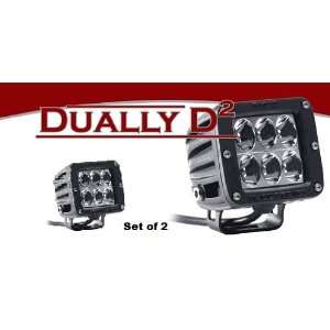   Dually D2 LED Light Set of 2 (Driving Beam, Amber LED): Automotive