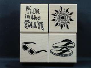 CTMH/DOTS Rubber Stamp set, FUN IN THE SUN  