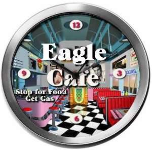  EAGLE 14 Inch Cafe Metal Clock Quartz Movement: Kitchen 