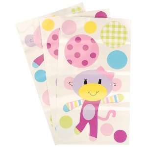  Little Miss Matched Monkey Collection Wall Decals: Baby