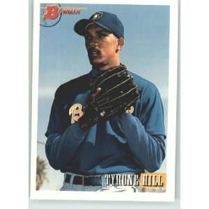  1993 Bowman #619 Tyrone Hill   Milwaukee Brewers (Baseball 