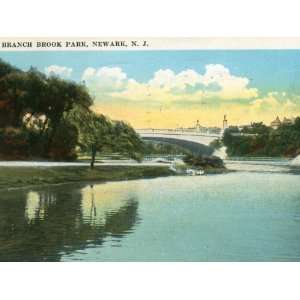 Branch Brook Park, Newark NJ Vintage Reproduction Poster