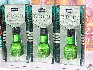 Brut Classic Original formula 3 x .375 Glass Bottles  