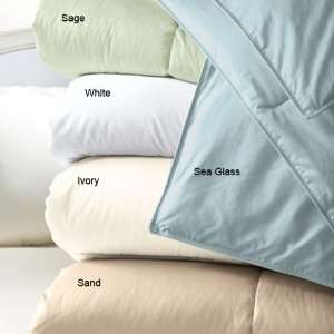   Sateen Synthetic Fill Comforter   Oversized Queen 56oz