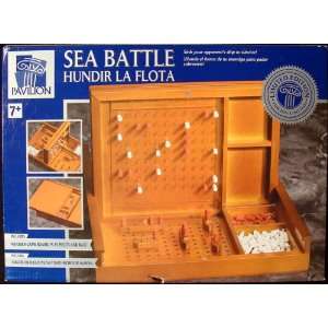  Pavilion Sea Battle Wooden Game Board: Toys & Games