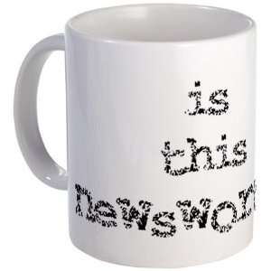    Is this newsworthy? Humor Mug by CafePress: Kitchen & Dining