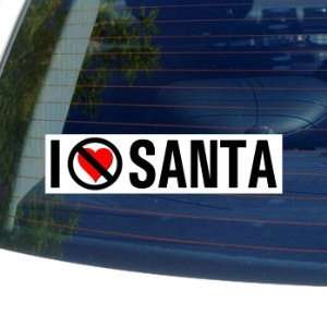  I Hate Anti SANTA   Window Bumper Sticker: Automotive