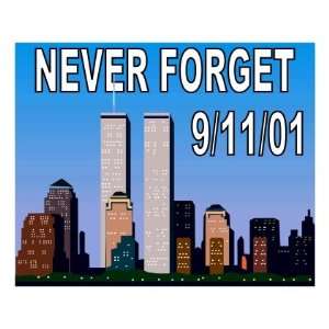  9/11 NEVER FORGET   World Trade Center Bumper / Window 