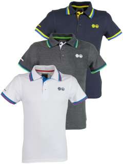   Crosshatch Pique Polo T Shirt Stunned Cotton White, Ink Or Charcoal