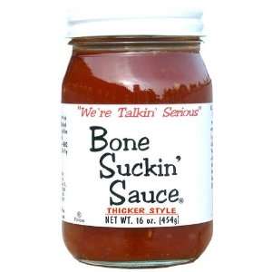 Bone Suckin BBQ Sauce Thicker Style, 16 Grocery & Gourmet Food