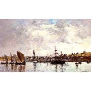   painting name: Camaret the Port 2, By Boudin Eugène  Home & Kitchen