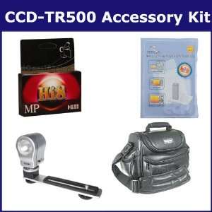 CCD TR500 Camcorder Accessory Kit includes VID90C Case, HI8TAPE Tape 