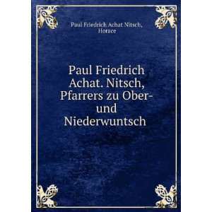   Ober  und Niederwuntsch . Horace Paul Friedrich Achat Nitsch Books