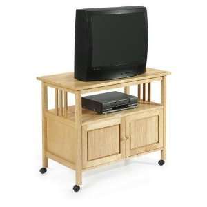  Mission style Tv Cart With Cabinet: Home & Kitchen