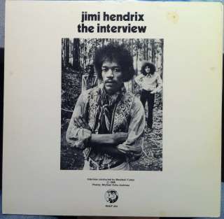 JIMI HENDRIX the interview LP Mint  RNDF 254 Vinyl PICTURE DISC Record