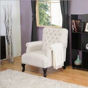  Baxton Studio Joussard Beige Linen Club Chair, Set of 2 