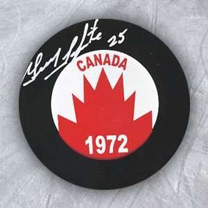   GUY LAPOINTE 1972 Team Canada SIGNED Hockey Puck: Sports Collectibles