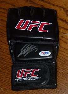 Georges St. Pierre Signed UFC Glove PSA/DNA COA Rush Autographed Champ 