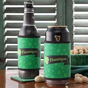   Personalized Irish Pride Foam Can and Bottle Coolers: Home & Kitchen