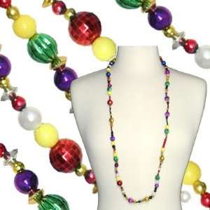  Hand Strung Mardi Gras Beads (12 pieces) 