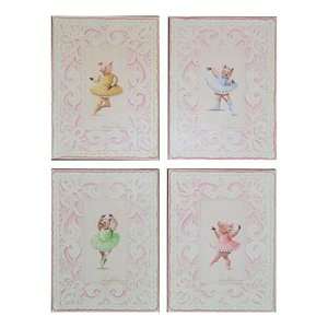  Piggy Ballerina Lithographs, Set of Four Baby