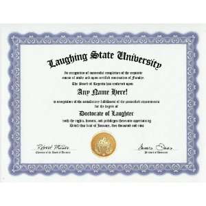  Laughter Laughing Degree: Custom Gag Diploma Laugh 