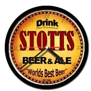  STOTTS beer and ale cerveza wall clock: Everything Else