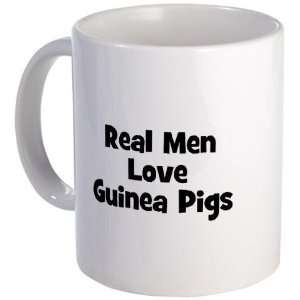  Real Men Love Guinea Pigs Humor Mug by CafePress: Kitchen 